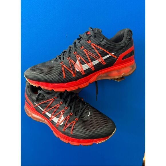 Nike Air Max Excellerate 3 Sneakers Running Shoes Mens 12 Black Red 703072-004 - Picture 1 of 7